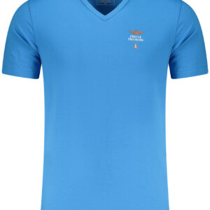AERONAUTICA MILITARE MEN'S LIGHT BLUE OUTERWEAR T-SHIRT