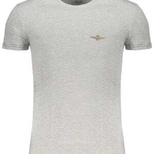 ERONAUTICA MILITARE MEN'S GRAY SHORT SLEEVE T-SHIRT