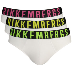 BIKKEMBERGS MEN'S WHITE BRIEFS