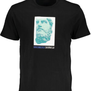 BIKKEMBERGS MEN'S SHORT SLEEVE T-SHIRT BLACK