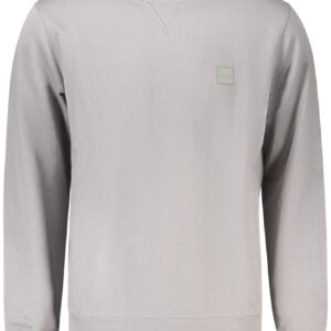 BOSS MEN'S GRAY ZIP-UP SWEATSHIRT