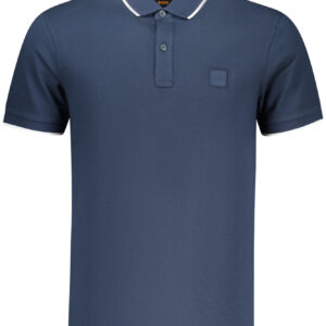 BOSS MEN'S SHORT-SLEEVE POLO SHIRT, BLUE