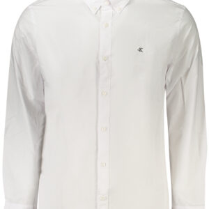 CALVIN KLEIN MEN'S LONG-SLEEVED SHIRT WHITE