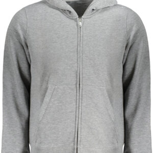 CALVIN KLEIN MEN'S ZIP-UP SWEATSHIRT GREY