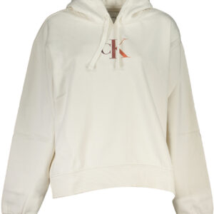 CALVIN KLEIN WOMEN'S ZIPLESS SWEATSHIRT WHITE