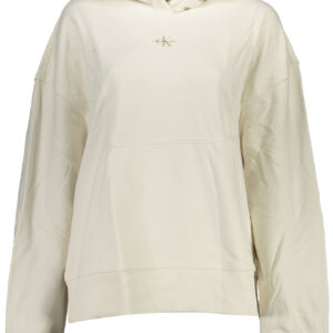 CALVIN KLEIN WOMEN'S SWEATSHIRT WITHOUT ZIP WHITE