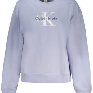 CALVIN KLEIN WOMEN'S PURPLE ZIP-UP SWEATSHIRT