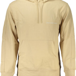 CALVIN KLEIN MEN'S BEIGE ZIPLESS SWEATSHIRT