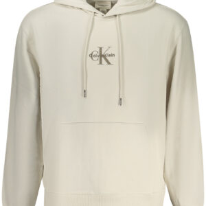 CALVIN KLEIN MEN'S ZIP-UP SWEATSHIRT, BEIGE