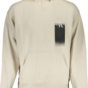 CALVIN KLEIN SWEATSHIRT WITHOUT ZIP MAN BEIGE