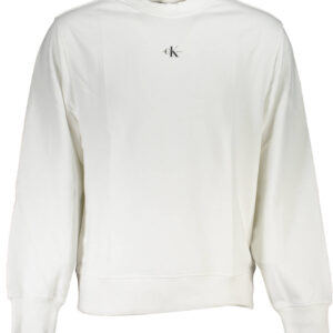 CALVIN KLEIN MEN'S ZIP-UP SWEATSHIRT WHITE
