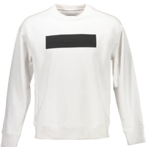 CALVIN KLEIN SWEATSHIRT WITHOUT ZIP MAN WHITE