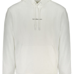 CALVIN KLEIN MEN'S WHITE ZIPLESS SWEATSHIRT