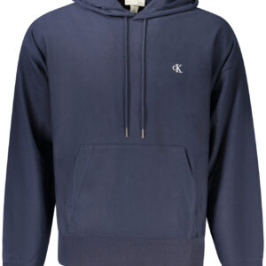 CALVIN KLEIN MEN'S BLUE ZIP-UP SWEATSHIRT