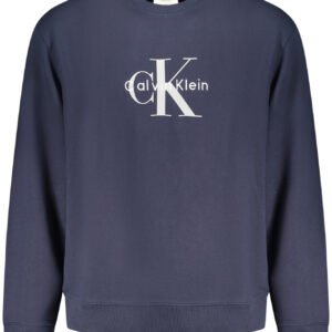 CALVIN KLEIN MEN'S BLUE ZIP-UP SWEATSHIRT