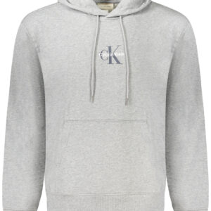 CALVIN KLEIN MEN'S GRAY ZIP-UP SWEATSHIRT