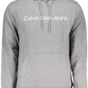 CALVIN KLEIN MEN'S GRAY ZIPLESS SWEATSHIRT