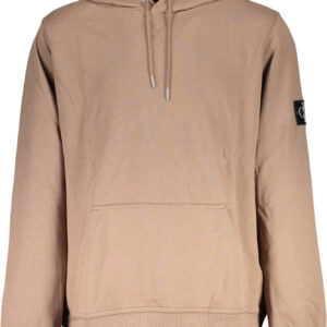 CALVIN KLEIN SWEATSHIRT WITHOUT ZIP MAN BROWN
