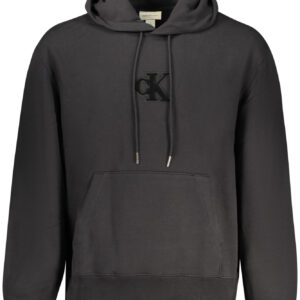 CALVIN KLEIN MEN'S BLACK ZIP-UP SWEATSHIRT