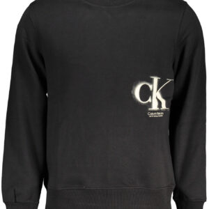CALVIN KLEIN SWEATSHIRT WITHOUT ZIP BLACK MAN