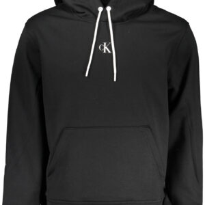 CALVIN KLEIN MEN'S BLACK ZIPLESS SWEATSHIRT