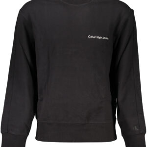 CALVIN KLEIN MEN'S BLACK ZIPLESS SWEATSHIRT
