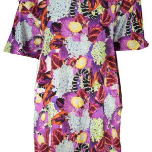 CAVALLI CLASS WOMEN'S SHORT DRESS PURPLE