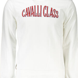 CAVALLI CLASS SWEATSHIRT WITHOUT ZIP MAN WHITE