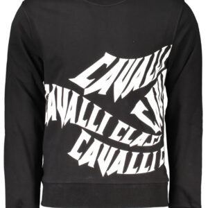 CAVALLI CLASS SWEATSHIRT WITHOUT ZIP BLACK MAN