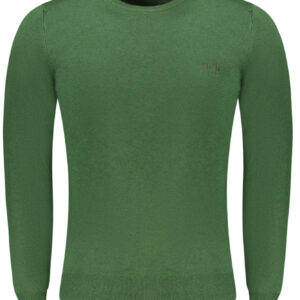 CAVALLI CLASS GREEN MEN'S SWEATER