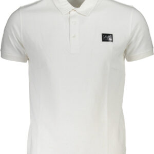 CAVALLI CLASS POLO SHORT SLEEVE MAN WHITE