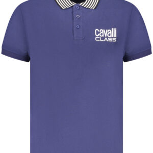 CAVALLI CLASS POLO SHORT SLEEVE MEN BLUE