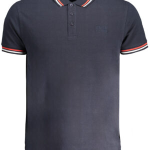 CAVALLI CLASS MEN'S SHORT SLEEVED POLO SHIRT BLUE
