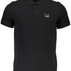 CAVALLI CLASS POLO SHORT SLEEVE MEN BLACK