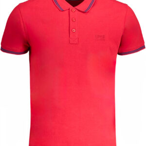 CAVALLI CLASS MEN'S SHORT SLEEVED POLO SHIRT RED