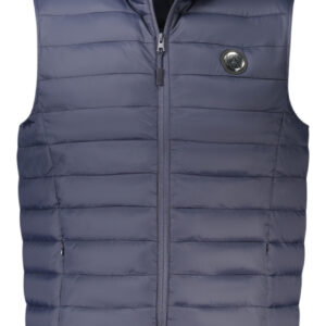 CAVALLI CLASS MEN'S BLUE SLEEVELESS JACKET