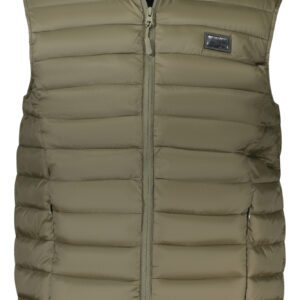 CAVALLI CLASS MEN'S GREEN SLEEVELESS JACKET
