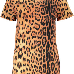 CAVALLI CLASS WOMEN'S SHORT SLEEVE T-SHIRT ORANGE