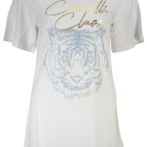 CAVALLI CLASS SHORT SLEEVE T-SHIRT WOMEN WHITE