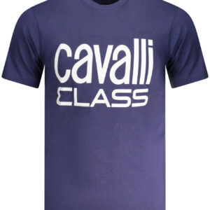 CAVALLI CLASS SHORT SLEEVE T-SHIRT MEN BLUE