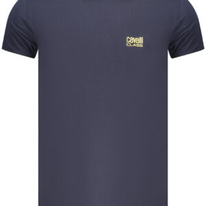 CAVALLI CLASS MEN'S SHORT-SLEEVE T-SHIRT BLUE