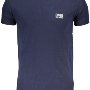 CAVALLI CLASS MEN'S SHORT SLEEVED T-SHIRT BLUE