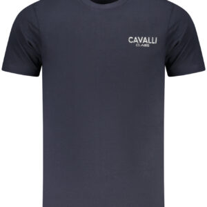 CAVALLI CLASS SHORT SLEEVE T-SHIRT MEN BLUE