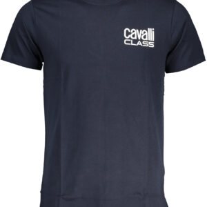 CAVALLI CLASS MEN'S SHORT SLEEVED T-SHIRT BLUE