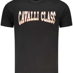 CAVALLI CLASS SHORT SLEEVE T-SHIRT MEN BLACK