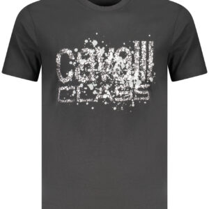 CAVALLI CLASS SHORT SLEEVE T-SHIRT MEN BLACK