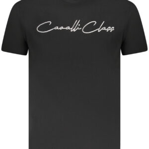 CAVALLI CLASS SHORT SLEEVE T-SHIRT MEN BLACK