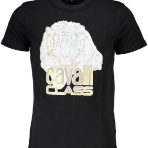 CAVALLI CLASS SHORT SLEEVE T-SHIRT MEN BLACK