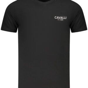 CAVALLI CLASS SHORT SLEEVE T-SHIRT MEN BLACK