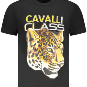 CAVALLI CLASS SHORT SLEEVE T-SHIRT MEN BLACK